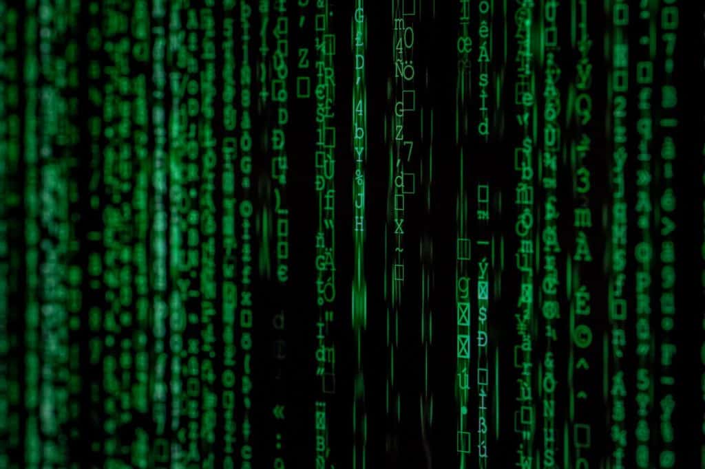 photo of green data matrix The Cannabis SEO Principle